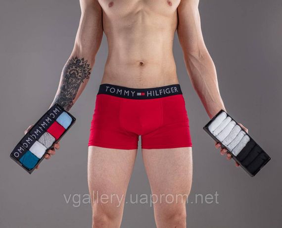 Подарочный набор мужского белья Tommy Hilfiger в коробке - цена поштучно  - размер XXL | Зображення 1