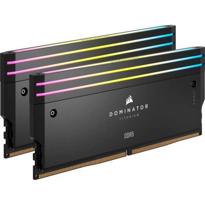 Модуль памяти для компьютера DDR5 32GB (2x16GB) 6000 MHz Dominator Titanium RGB Corsair (CMP32GX5M2B6000C30) | Зображення 1
