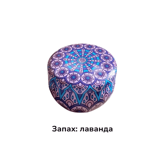 Аромасвічка з соєвого воску в металевій банці Лаванда 60г Без бренду 58589-4