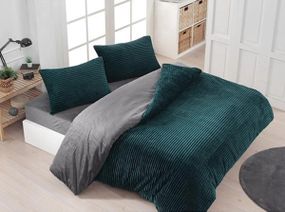 Комплект велюрової постільної білизни Merinos Eternity 160×220 см. Petrol