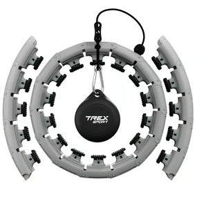 Хулахуп Trex Sport TX-010CHH массажный с утяжелителем серый