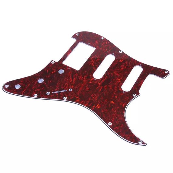 Пікгард для електогітари електрогітарі SSH Fender Stratocaster ST China бордовий на АМІКУ | Зображення 1