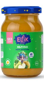 Пюре из яблок Elfik Magic 170 г × 12 шт