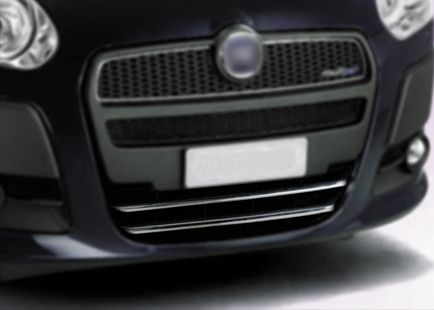 Накладка на нижнюю решетку (2010-2015, 2 шт, нерж.) для Fiat Doblo III
