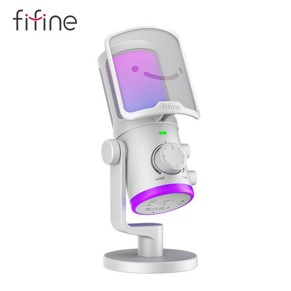 Мікрофон Fifine AM6W USB White (AM6W) | Зображення 1