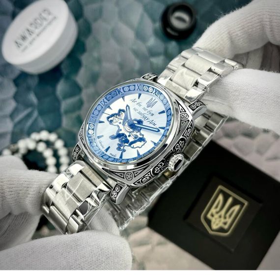 Чоловічий годинник Awarder 021-3D Де би не був Silver-White Steel | Зображення 2