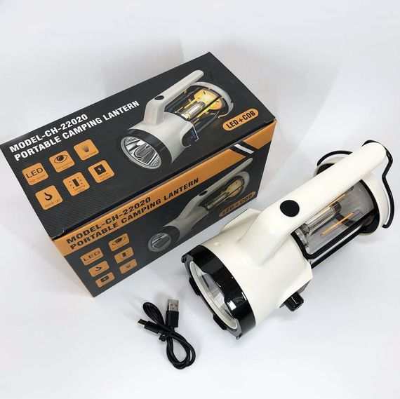 Ліхтар для кемпінгу акумуляторний CH-22020 (LM+COB)+Power bank, Кемпінгова EI-553 лампа, Ліхтар-світильник | Зображення 9