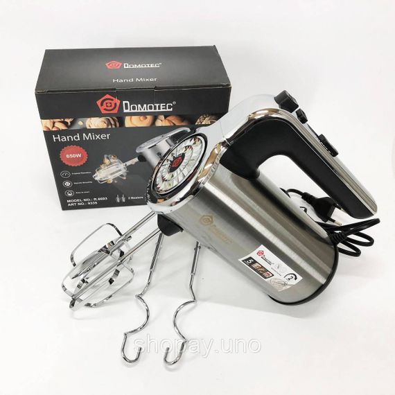 Бытовой миксер для кухни DOMOTEC R 6693, Миксер ручной кухонный для приготовления еды IH-85 | Зображення 8