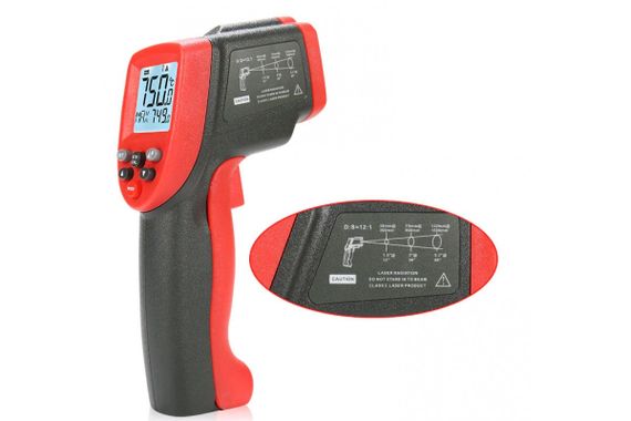 Пірометр безконтактний цифровий -50-750 °C WINTACT WT700 | Зображення 2