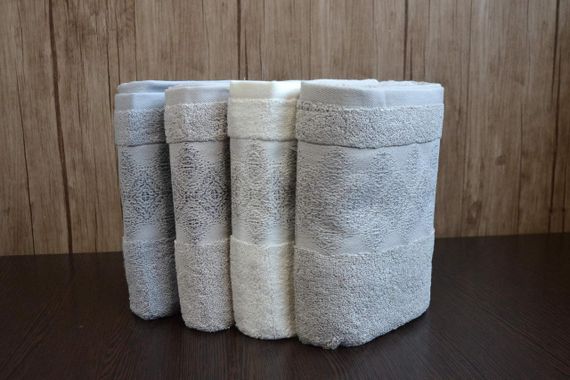 Набор полотенец 70х140 см Pupilla Misir банные 4 шт. | Зображення 4