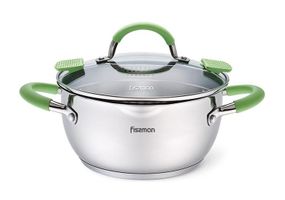 Каструля Fissman Charlotte 2л з кришкою-друшляком