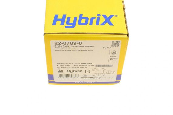 Колодки тормозные передние Honda CR-V III IV 06- 22-0789-0 | Зображення 7