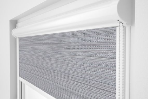 Рулонна штора Rolets Меланж преміум 2-4-550 55x170 см закритого типу Світло-сіра
