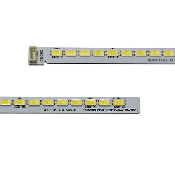 LED підсвітка TV 39" T51M390352AI 1ET13C REV3.0 SDK.8 T52M390354AI1ET13T35 LVF390CMOT EB V7 1шт. | Зображення 1