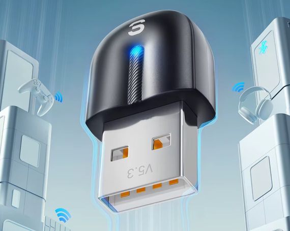 Bluetooth USB адаптер Essager ES-BT13 V5.3 для комп'ютера, ноутбука | Зображення 1