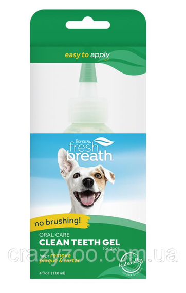 Гель для ухода за полостью рта для собак TropiClean Fresh Breath Clean Teeth Gel 118 мл 001008