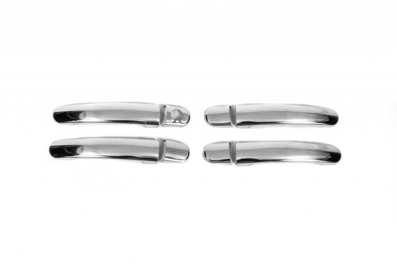Накладки на ручки (4 шт, нерж) OmsaLine - Итальянская нержавейка для Seat Toledo 2012-2024 гг | Зображення 1