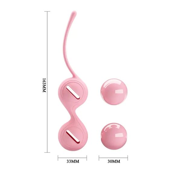 Вагинальные шарики KEGEL (кремовые) sexstyle | Зображення 6