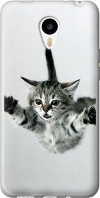Чехол на Meizu M1/M1 mini Летящий котёнок "2322u-188-17620"
