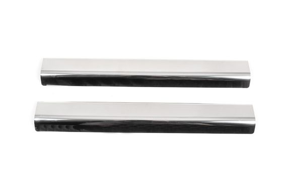 Накладки на пороги Натанико (нерж) Premium - лента 3М, 0.8мм для Kia Niro 2016-2024 гг