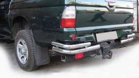 Задние углы AK003-Double (2 шт, нерж) для Mitsubishi L200 1996-2006 гг
