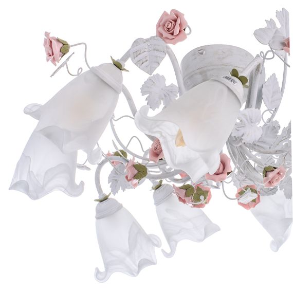 Люстра потолочная флористика E14 60W WH (BKL-502S/9) | Зображення 1