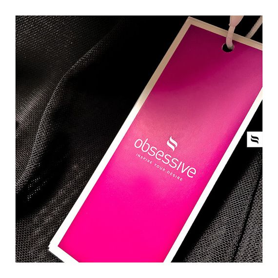 Комплект корсет з трусиками Obsessive 860-COR-1 чорний, S/M Sex Aura | Зображення 7