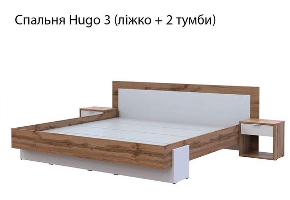 Спальня Hugo 3 Doros Тахо / Білий гладкий ДСП (42002113)