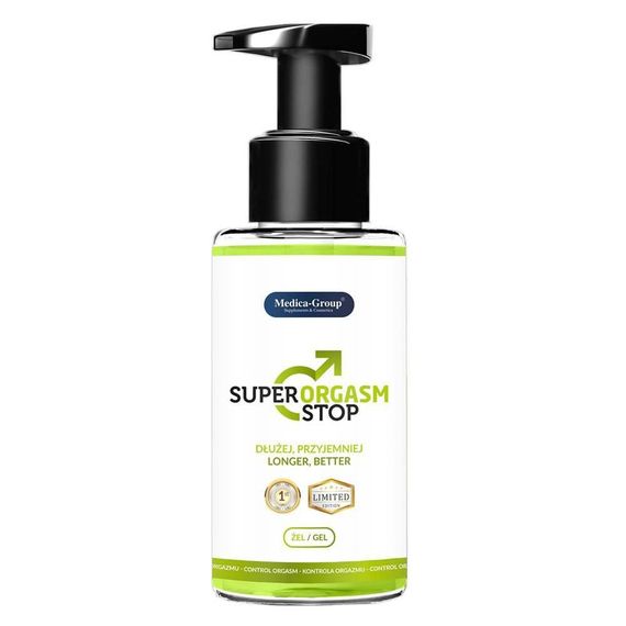 Гель для задержки эякуляции Medica Super Orgasm Stop Gel с эффектом прохлады, 150 мл sexstyle