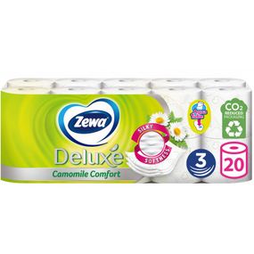 Туалетная бумага Zewa Deluxe Ромашка 3 слоя 20 рулонов (7322540556087)