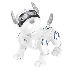 Інтерактивний робот вихованець Собака з пультом JZJ Intelligent Stunts Dog Білий