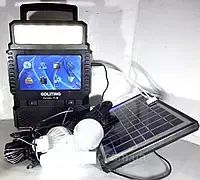 Портативна сонячна станція gdLite GD-8086 / сонячна панель з міні телевізором повір банк | Зображення 3