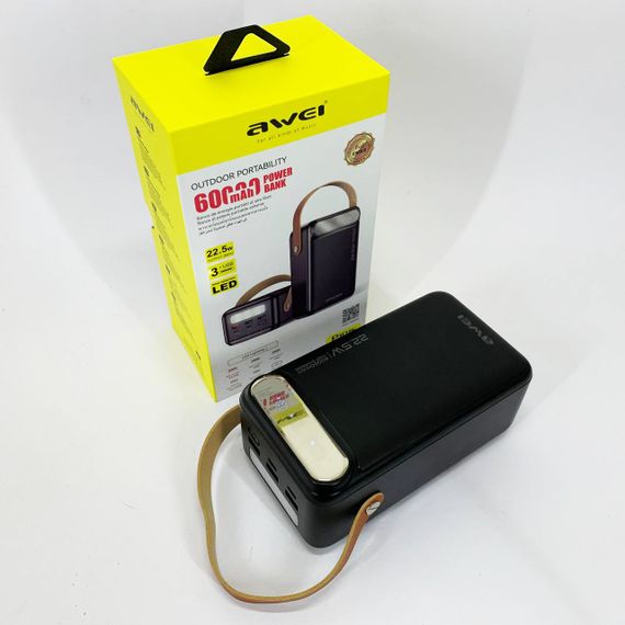 Супер павербанк AWEI, Умб павербанк, Оригинал портативная зарядка, Повербанк портативный QT-71 | Зображення 2