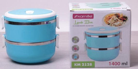 Ланч-бокс Kamille Food Box 2 ємності по 700 мл, 16.5х15х15см | Зображення 5