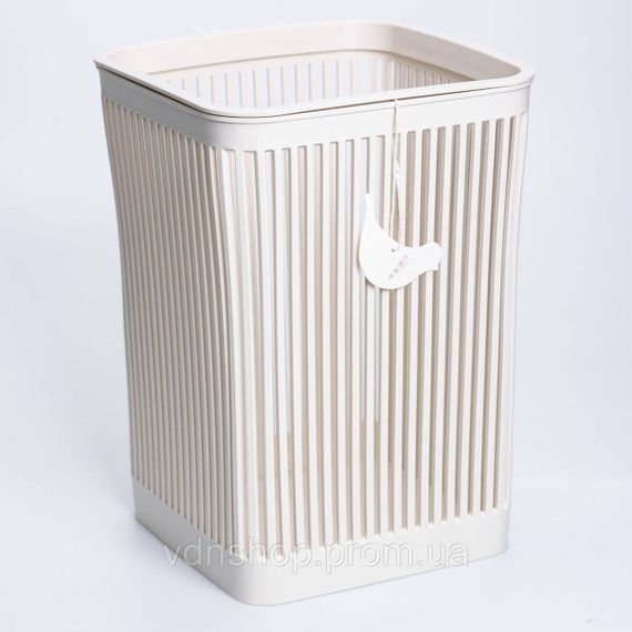 Кошик для сміття пластиковий в офіс для паперу 22×22×30 (см) кошик під сміття 8 (л) відро для сміття Бежевий HP-45-9BE | Зображення 1