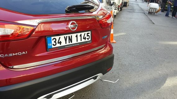Накладка над номером (нерж.) OmsaLine - Італійська нержавійка для Nissan Qashqai 2014-2021рр | Зображення 4