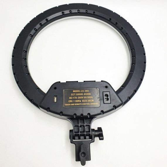 Кільцева LED лампа 36см, яскраве та рівномірне освітлення, XPRO, Ring LS-360 (234571142_733) | Зображення 3