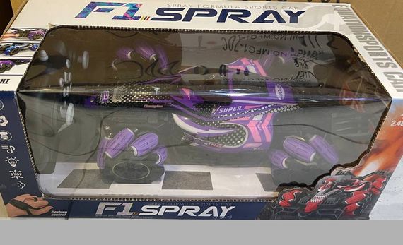 Машинка на радіокеруванні з вбудованим акумулятором 3.7V, підсвічуванням фар, повним приводом, блакитна XPRO (47765-9052_706)