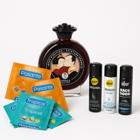 COMBO набір - (фарба для тіла Shunga + Pjur + Pasante) XL