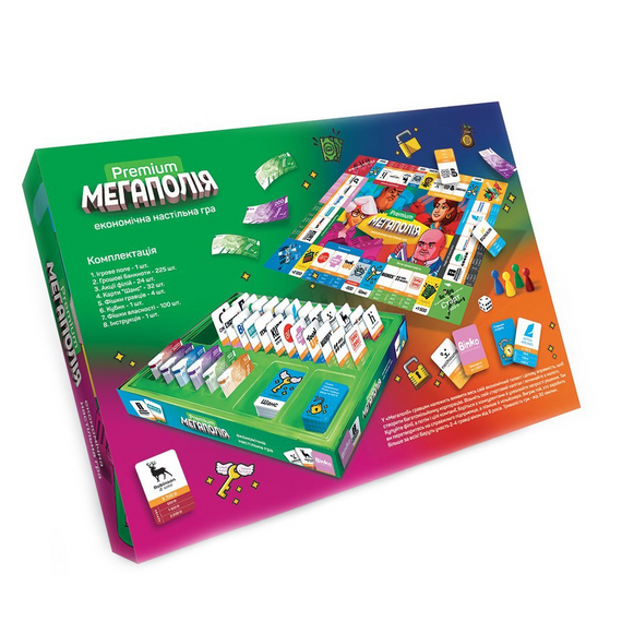 Настільна гра "Мегаполія Premium" Danko Toys G-MP-01-01U рус | Зображення 1