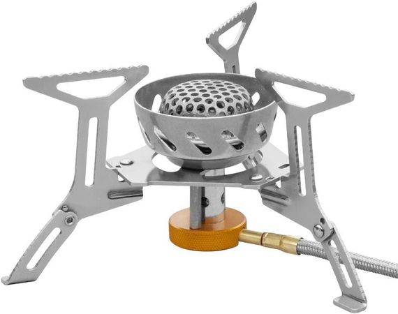 Горелка газовая Tramp TRG-047 со шлангом и двойной встроенной ветрозащитой