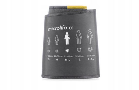 Манжета оригинал Microlife 22-42см для автоматических и полуавтоматических тонометров с одной трубкой серая | Зображення 1
