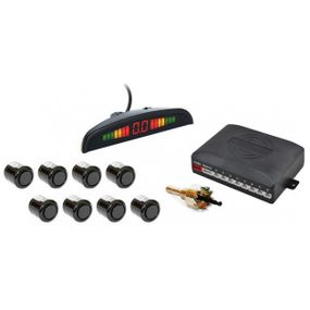 Парктронік (паркувальний радар) Assistant Parking Sensor, 8 чорних датчиків VR-66