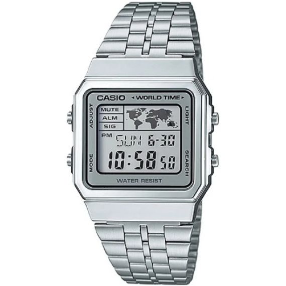 Сталеві чоловічі наручні годинники Casio оригінал Японія Collection AE-1200WHD-1AVEF зі сталевим браслетом