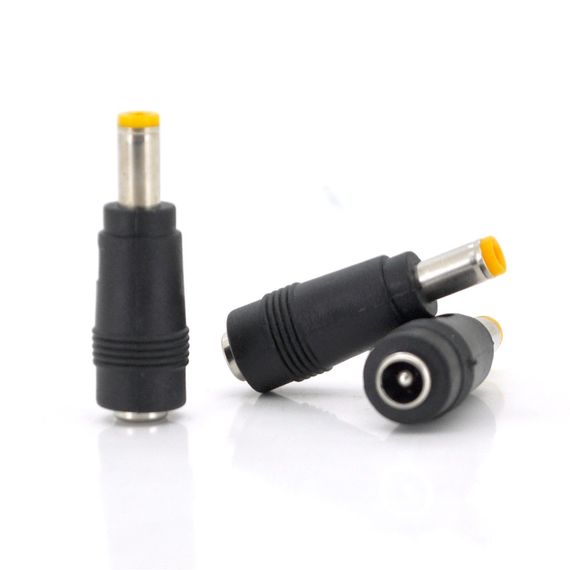 Перехідник DC 5.5x2.1mm (мама) - 5,5х2,5mm (тато) Black