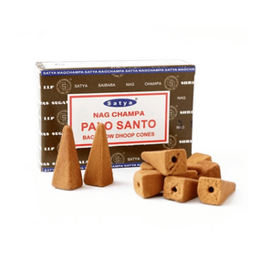 Ароматичні конуси зворотного потоку  Пало Санто 10 шт. в уп. Satya 8904234408200