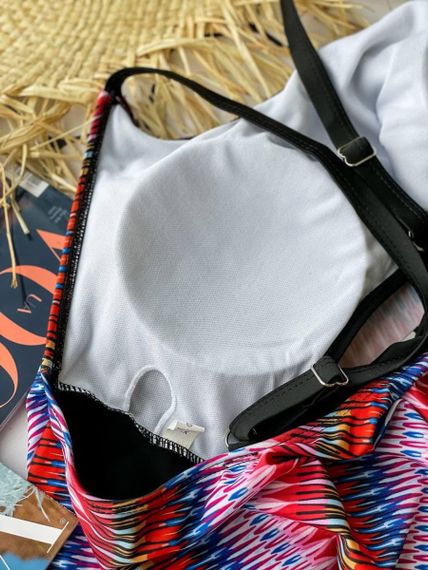 Роздільний купальник Plus Size знімними чашками та високими плавками | Зображення 9