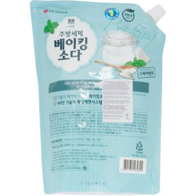Средство для ручного мытья посуды LG Natural Pong Baking Soda запаска 1.2 л (8801051232394) | Зображення 1
