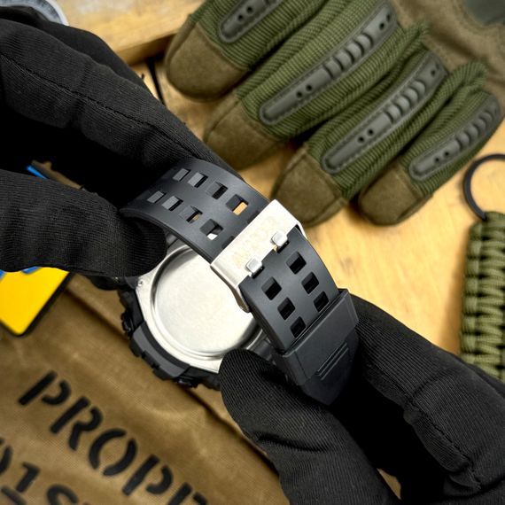 Спортивний чоловічий годинник Awarder 003BKDPS ДПС Чорний + Коробка | Зображення 3