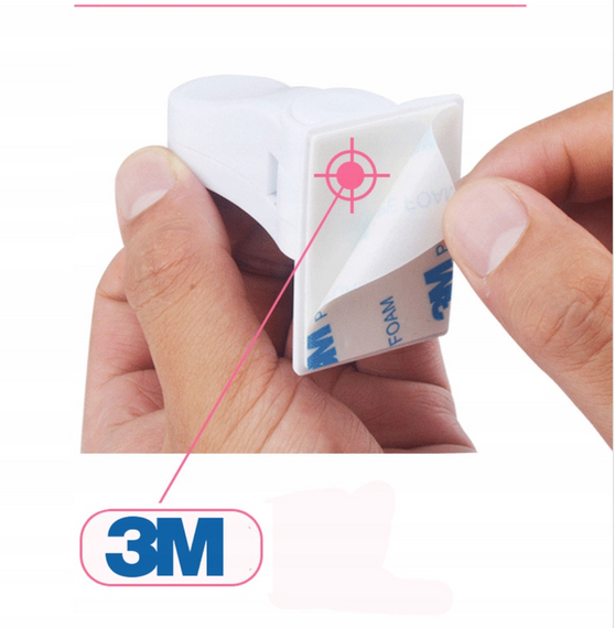 Захист для ручки дверного замка, біла, комплект 5 шт. | Зображення 8